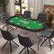 8-Player Texas Holdem Poker Table Foldable with Cup Holders and Padded Armrests